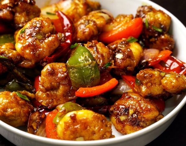 Prawns chilli